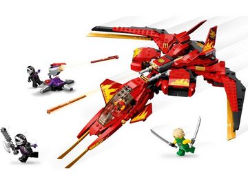 LEGO® Konstruktionsspielsteine LEGO® NINJAGO® - Kais Super-Jet, (Set, 513 St)