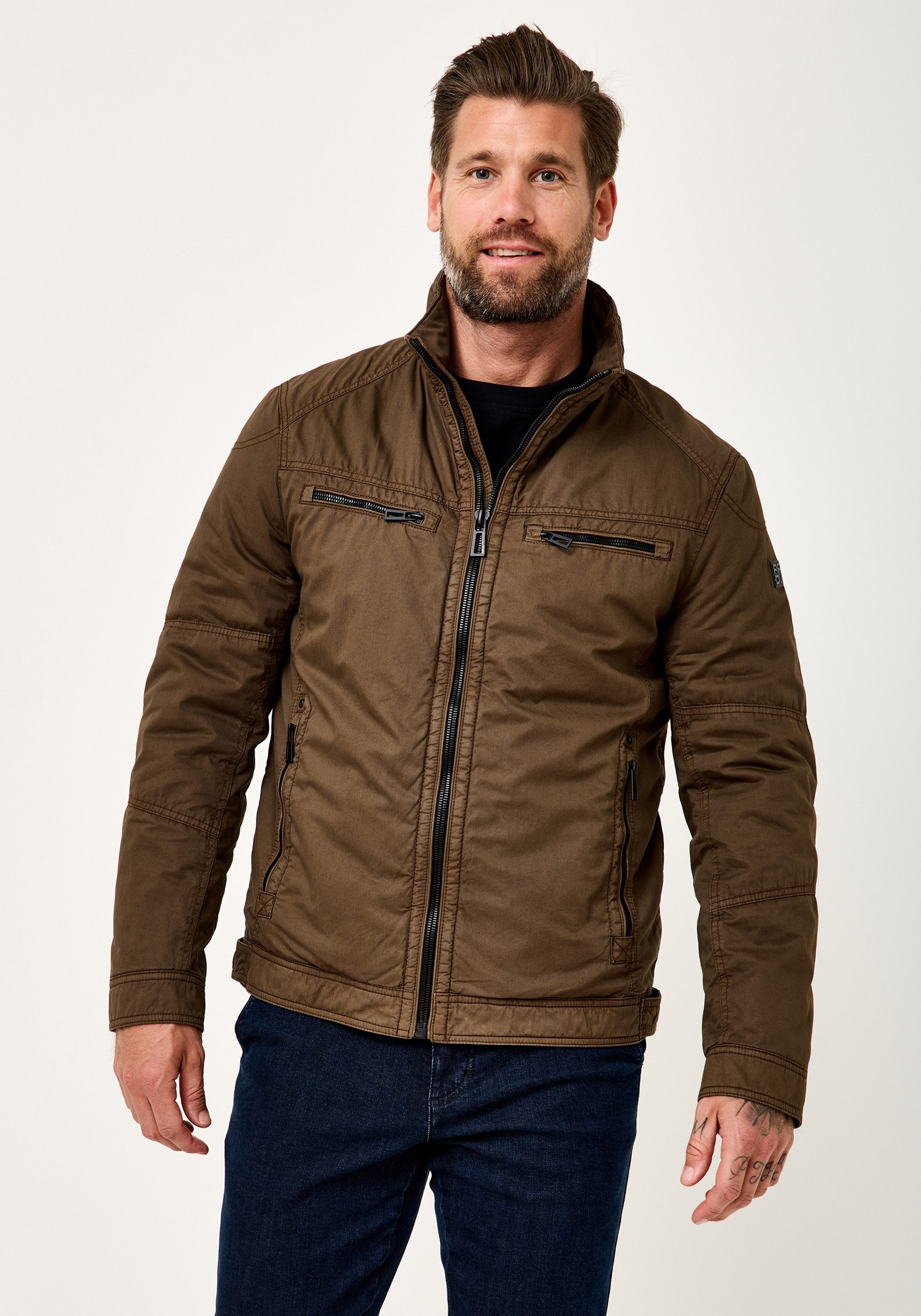Redpoint Blouson KAYNE Modern Fit garment dyed Baumwolljacke
