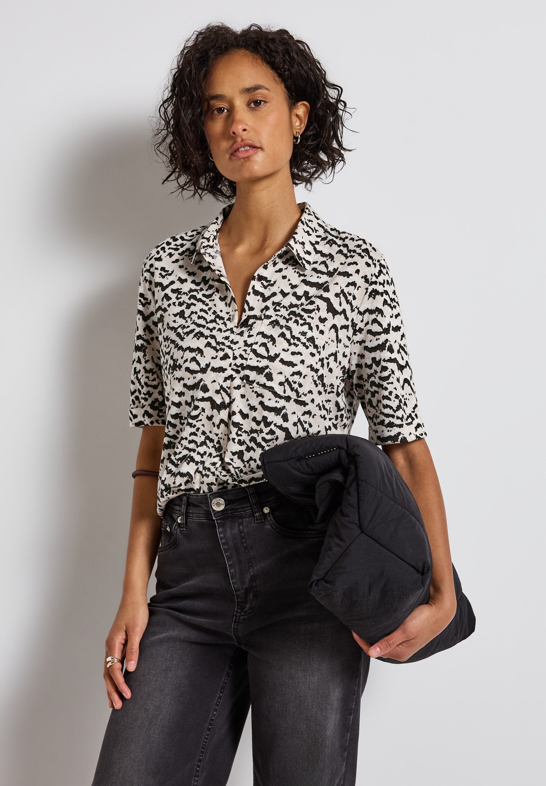 STREET ONE Blusenshirt mit All-Over Print günstig online kaufen