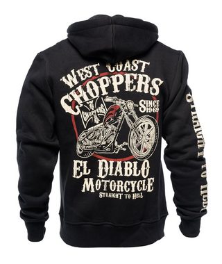 West Coast Choppers Sweater West Coast Choppers Herren Zip Hoodie El Diablo