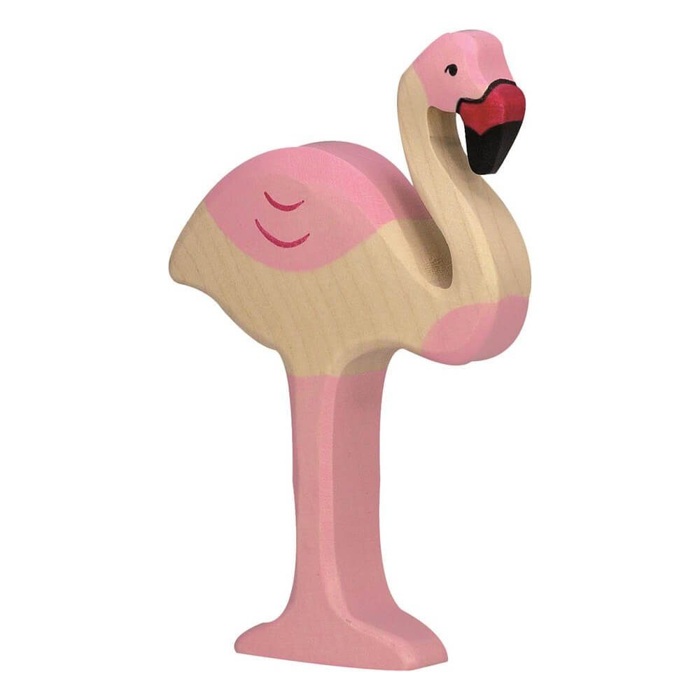 Holztiger Tierfigur HOLZTIGER Flamingo aus Holz | Tierfiguren