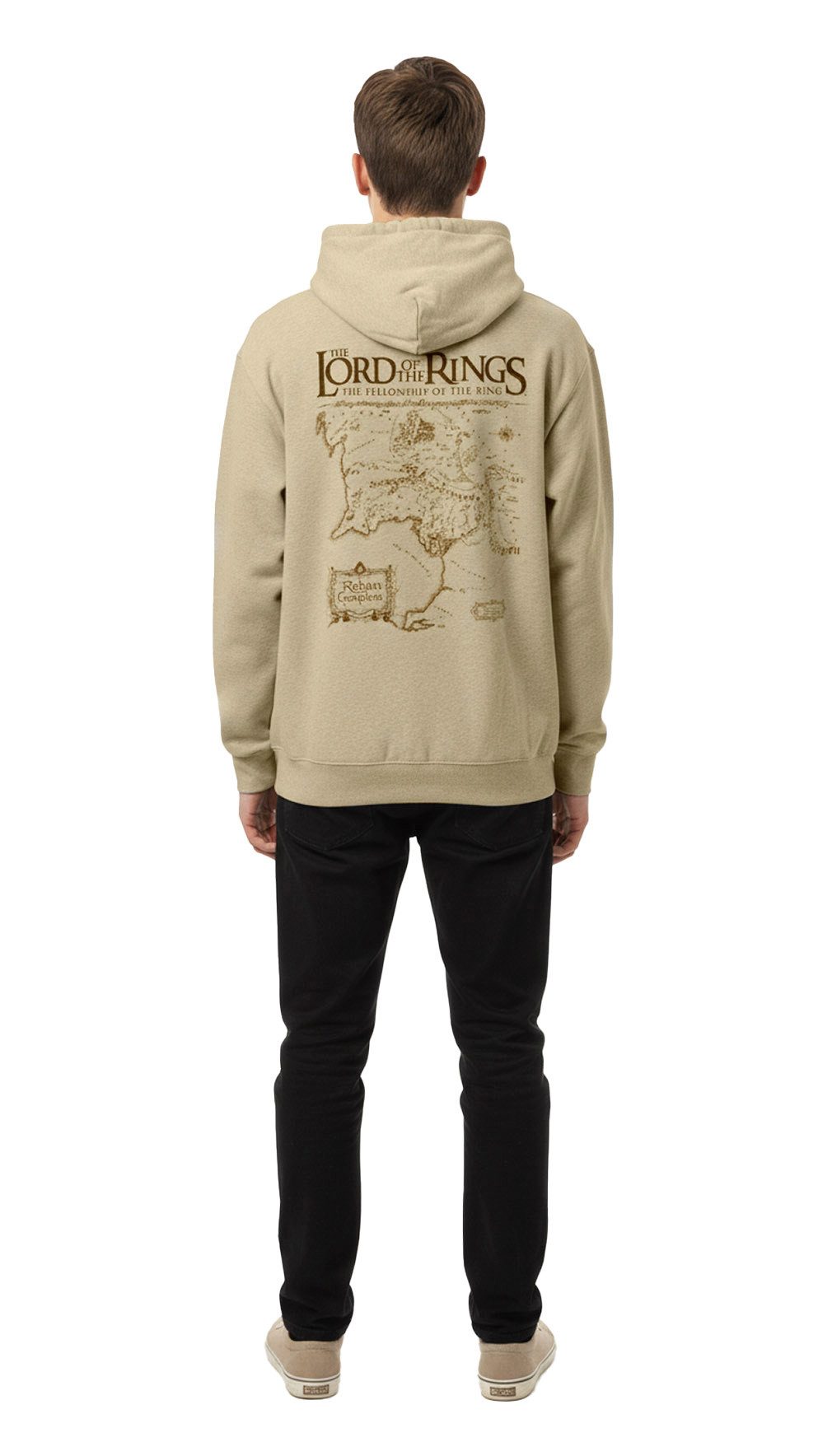 Der Herr der Ringe Hoodie Middle Earth Map Hoodie The Lord of The Rings