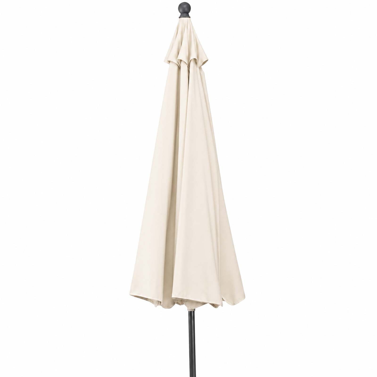 Siena Garden Sonnenschirm Sonnenschirm Gartenschirm Balkonschirm 230 cm Rund Kippbar Beige