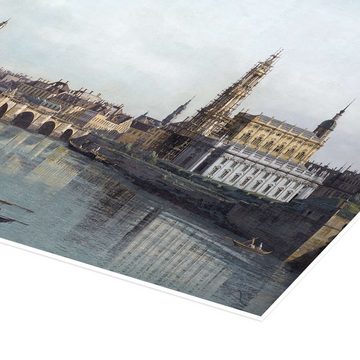 Posterlounge Poster Bernardo Bellotto (Canaletto), Dresden mit Augustusbrücke, Malerei