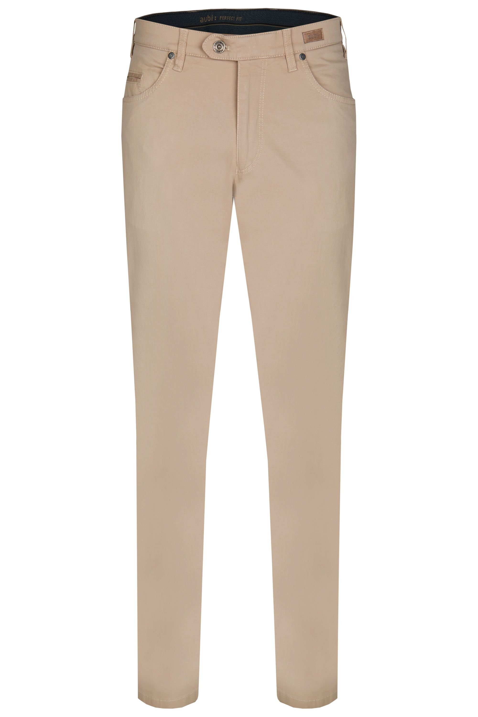 Baumwollhose Flex (18) 577 Modell Stoffhose Broken Twill Hose Sommer aubi Fit aubi: beige High Perfect Herren