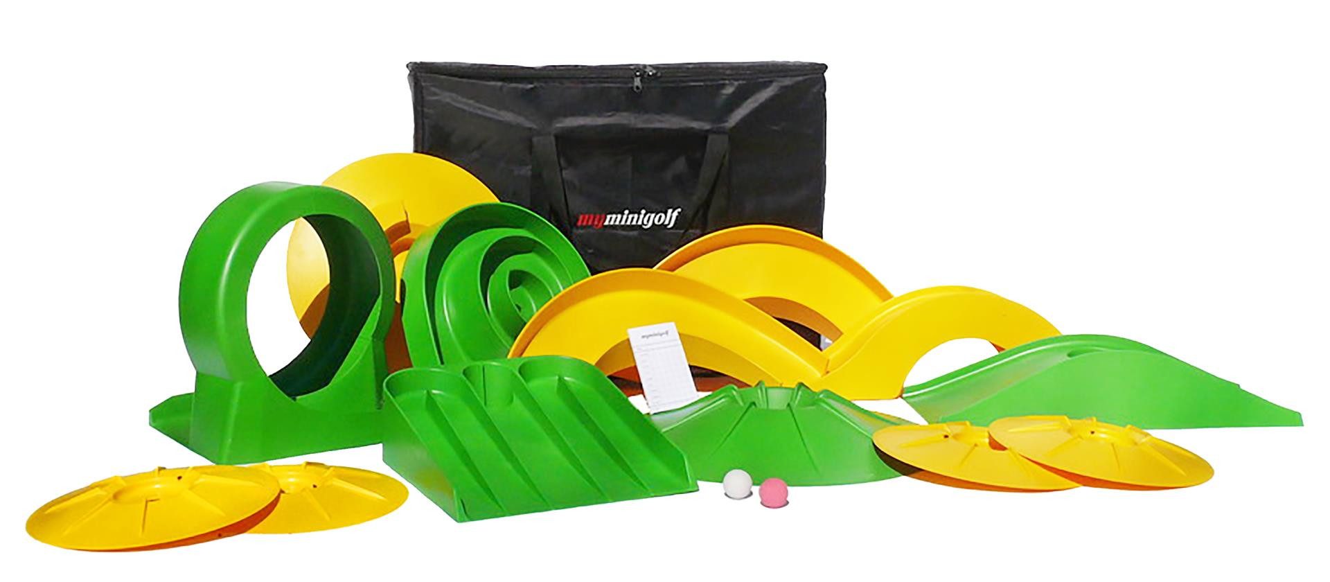 myminigolf Minigolf-Set "Putting XL" – Familienfreundliches Set für drinnen und draußen