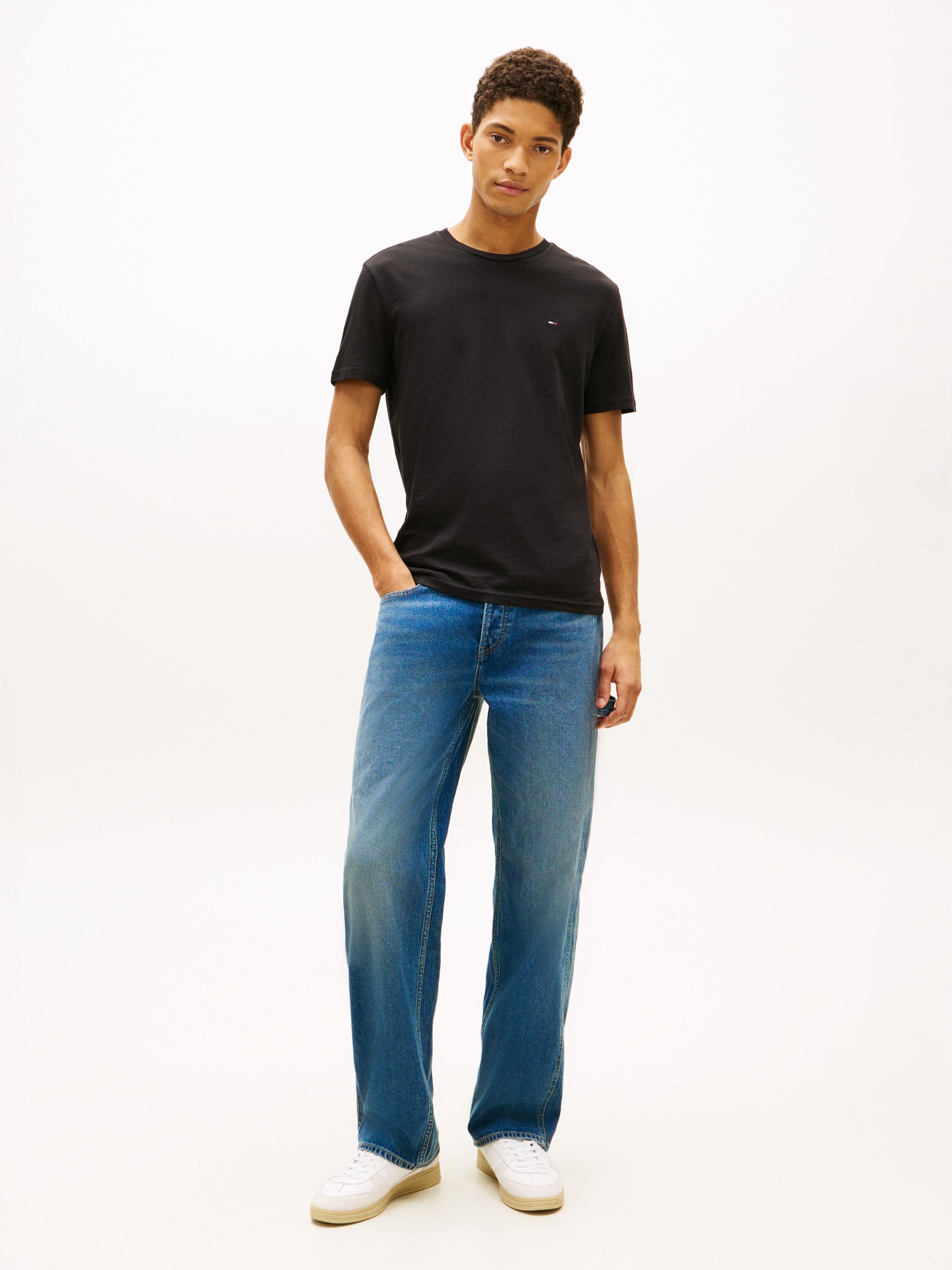 Tommy Jeans T-Shirt TJM EXTRA SLIM 3 PACK (Packung, 3-tlg) Mit Rundhalsausschnitt