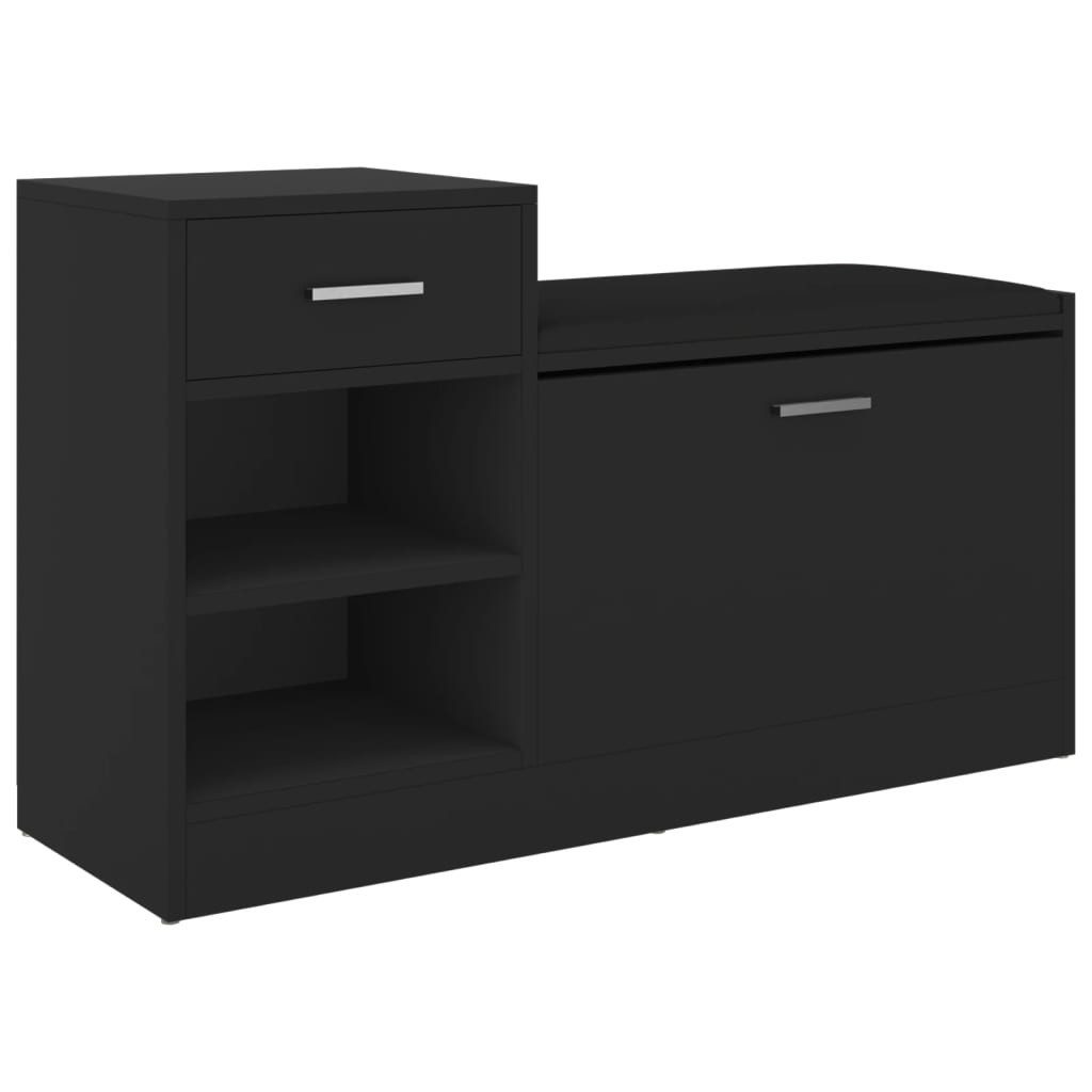 vidaXL Schuhregal Schuhbank Schwarz 94,5x31x57 cm günstig online kaufen