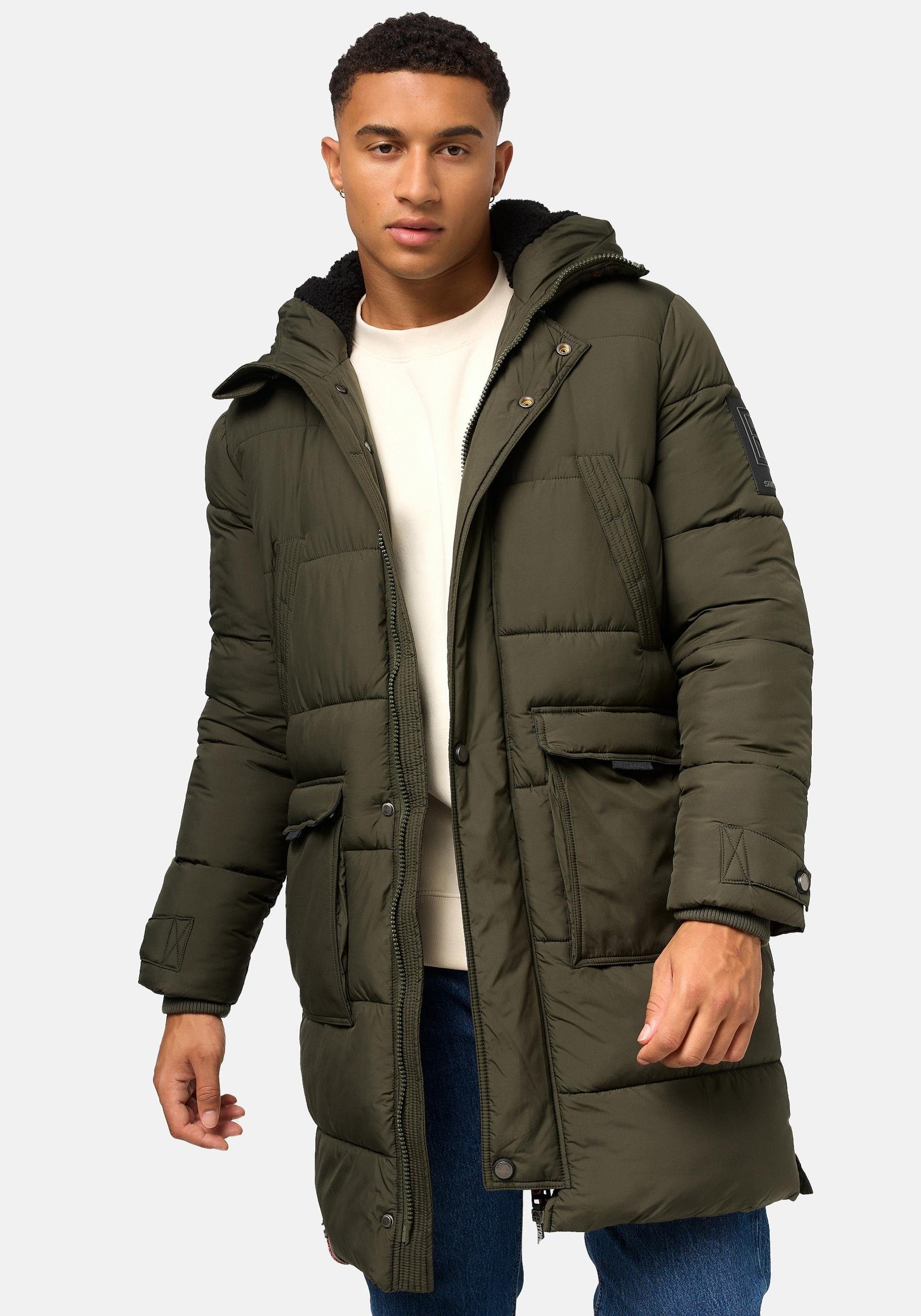 Stone Harbour Wintermantel Beviis Warmer Winter Steppmantel mit coolen Details