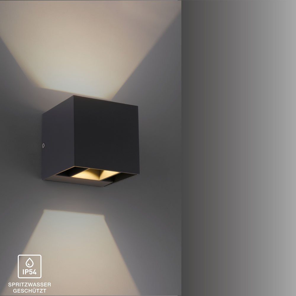 SellTec LED Außen-Wandleuchte Außen-Wandleuchte LED CUBE günstig online kaufen