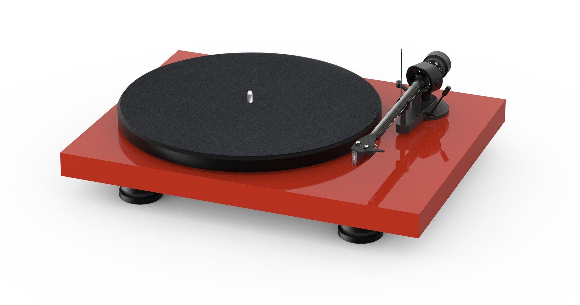 Pro-Ject Debut Carbon EVO Plattenspieler Rot Hochglanz | Plattenspieler