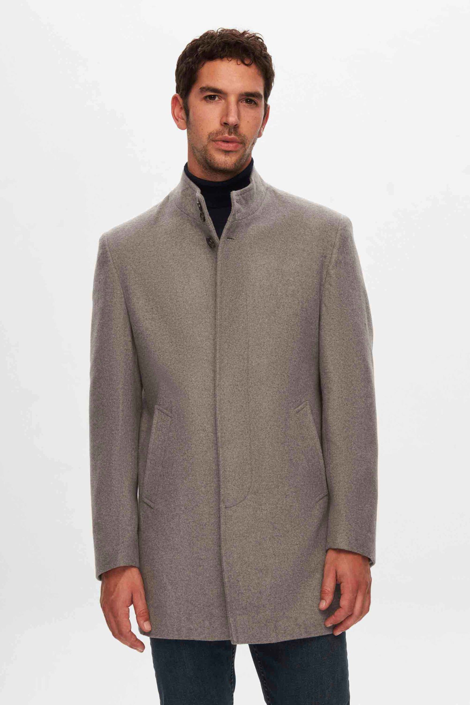 D'S DAMAT Wirkmantel Ds Damat Regular Fit Kaşe Mantel