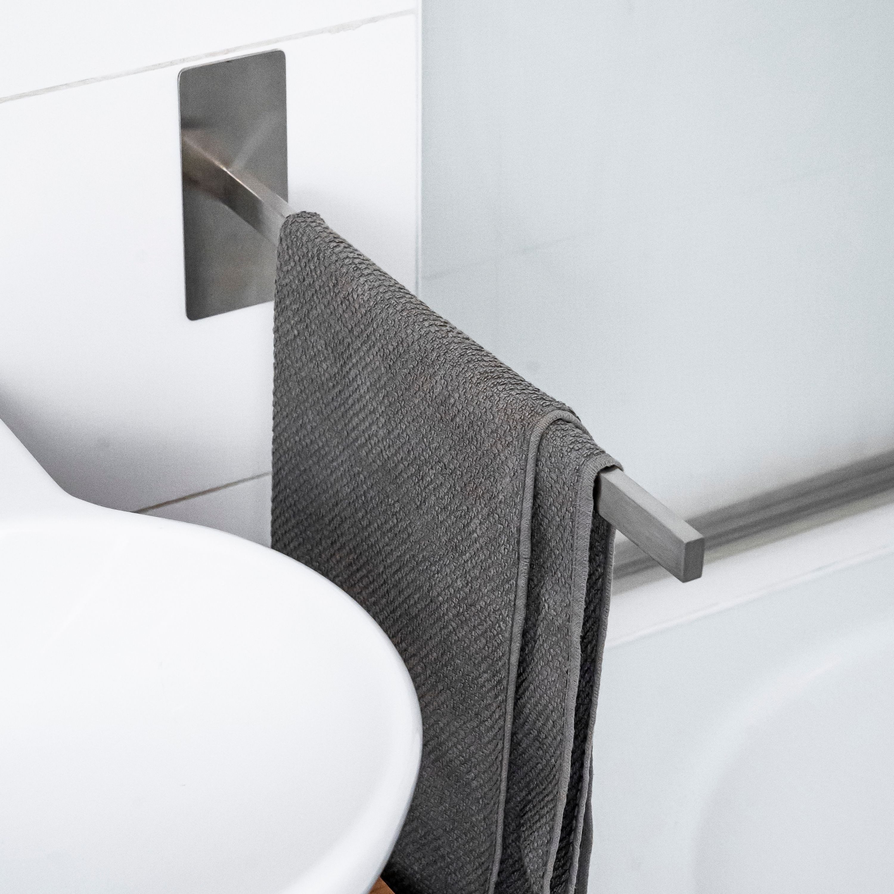 ELMOWO Handtuchhalter ohne Bohren einarmig zum Kleben - Halter zur Wandmont günstig online kaufen