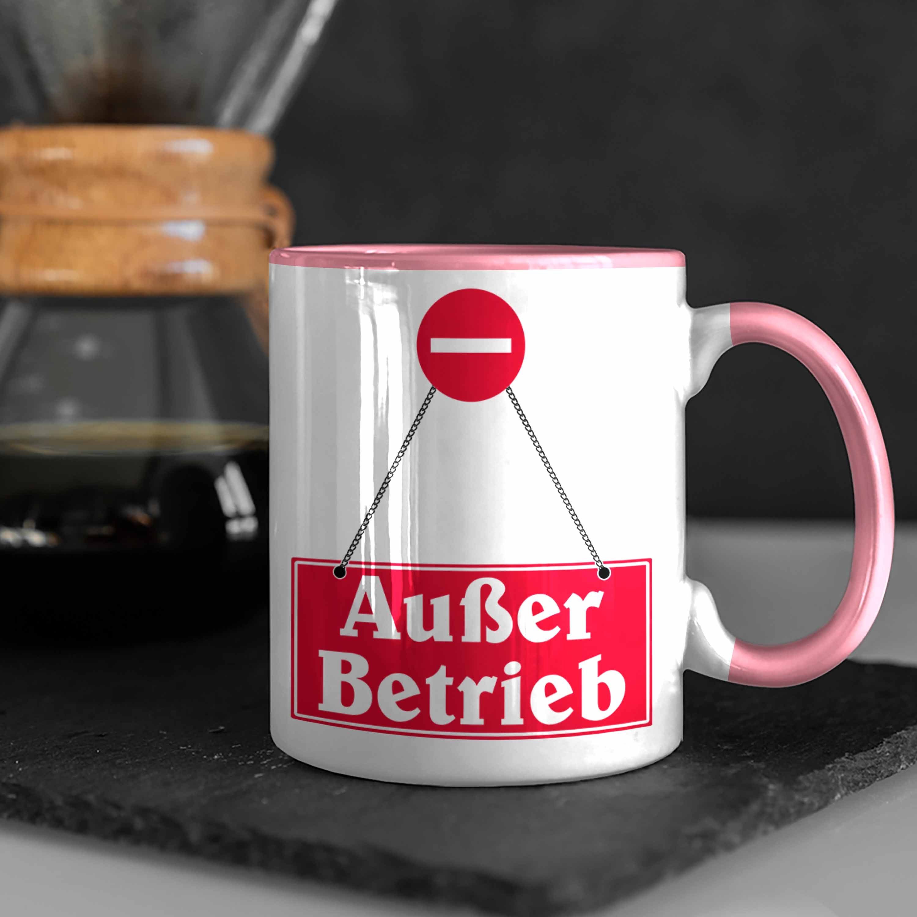 Geschenk für Betrieb Kaffeetasse Tasse Rosa Becher Trendation Tasse Außer Kollegin Lustige K