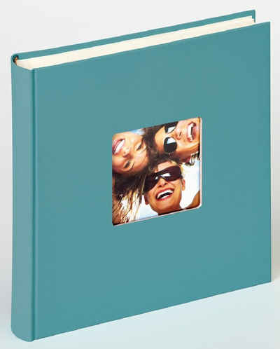 Walther Design Fotoalbum Fun 30 x 30 cm, buchgebundenes Album, Papiereinband, quadratischer Bildausschnitt