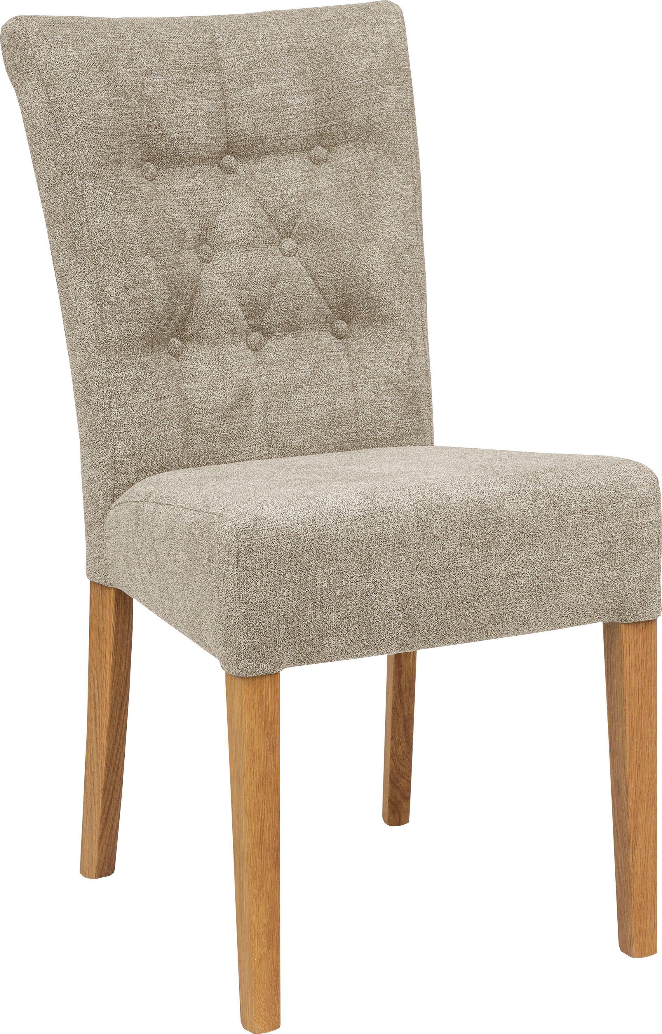Home affaire Polsterstuhl Queen (Set, 2 St), Esszimmerstuhl mit Knopfheftun günstig online kaufen