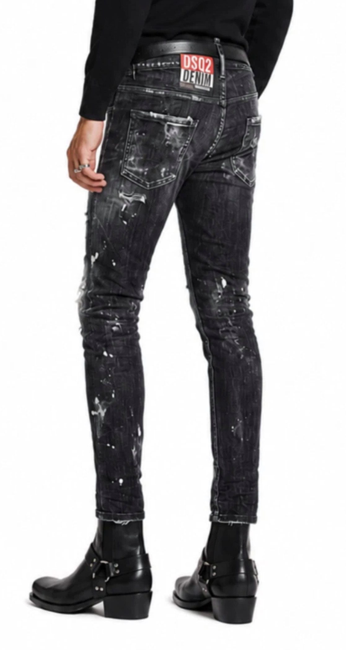 Dsquared2 5-Pocket-Jeans Wash Skater Skinny Fit Stretch Denim Mid Rise Hose 48 höchste Ansprüche an Qualität, Verarbeitung und Design