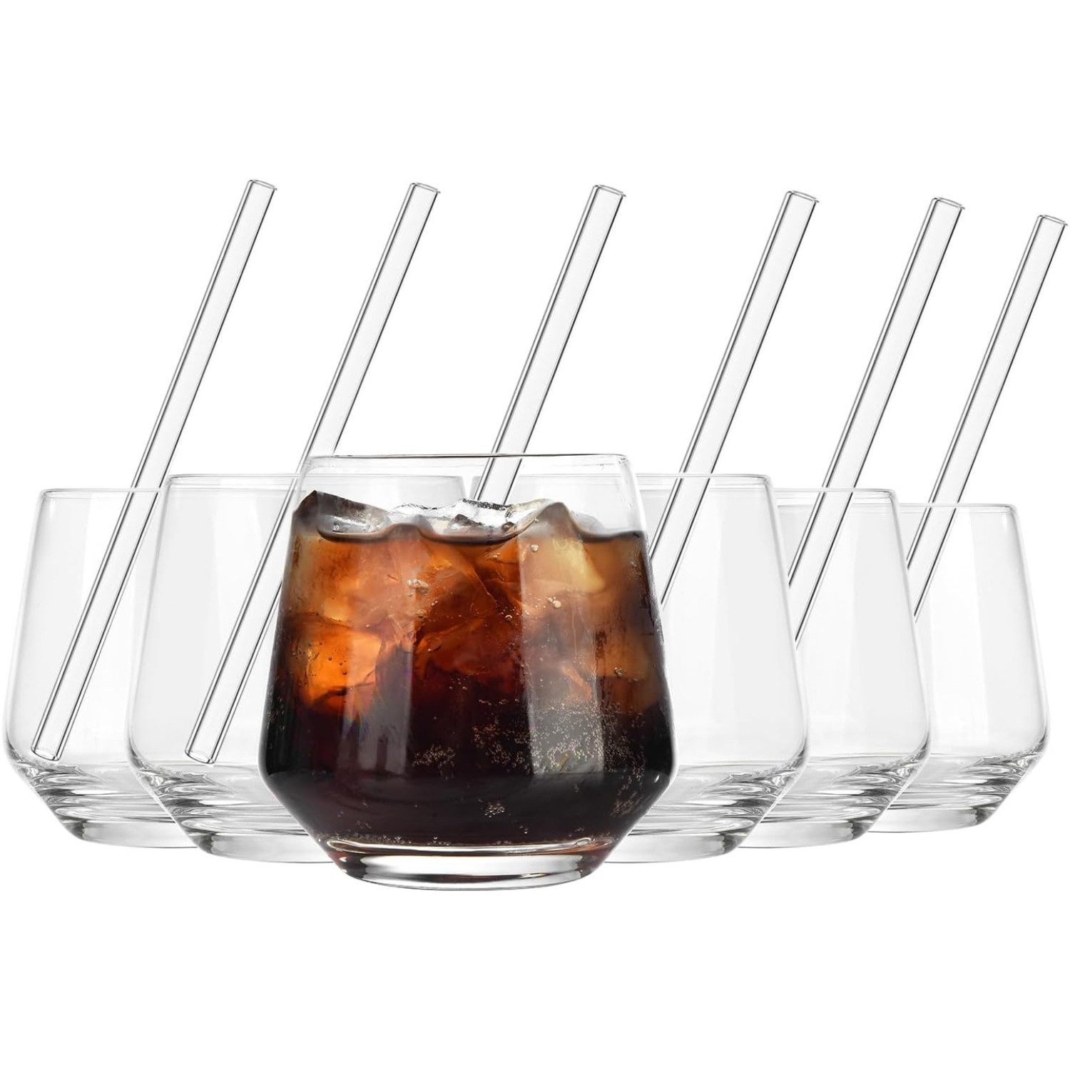 LuxusKollektion Longdrinkglas Trinkgläser Set Kristallglas 410ml Wassergläser Spülmaschinenfest