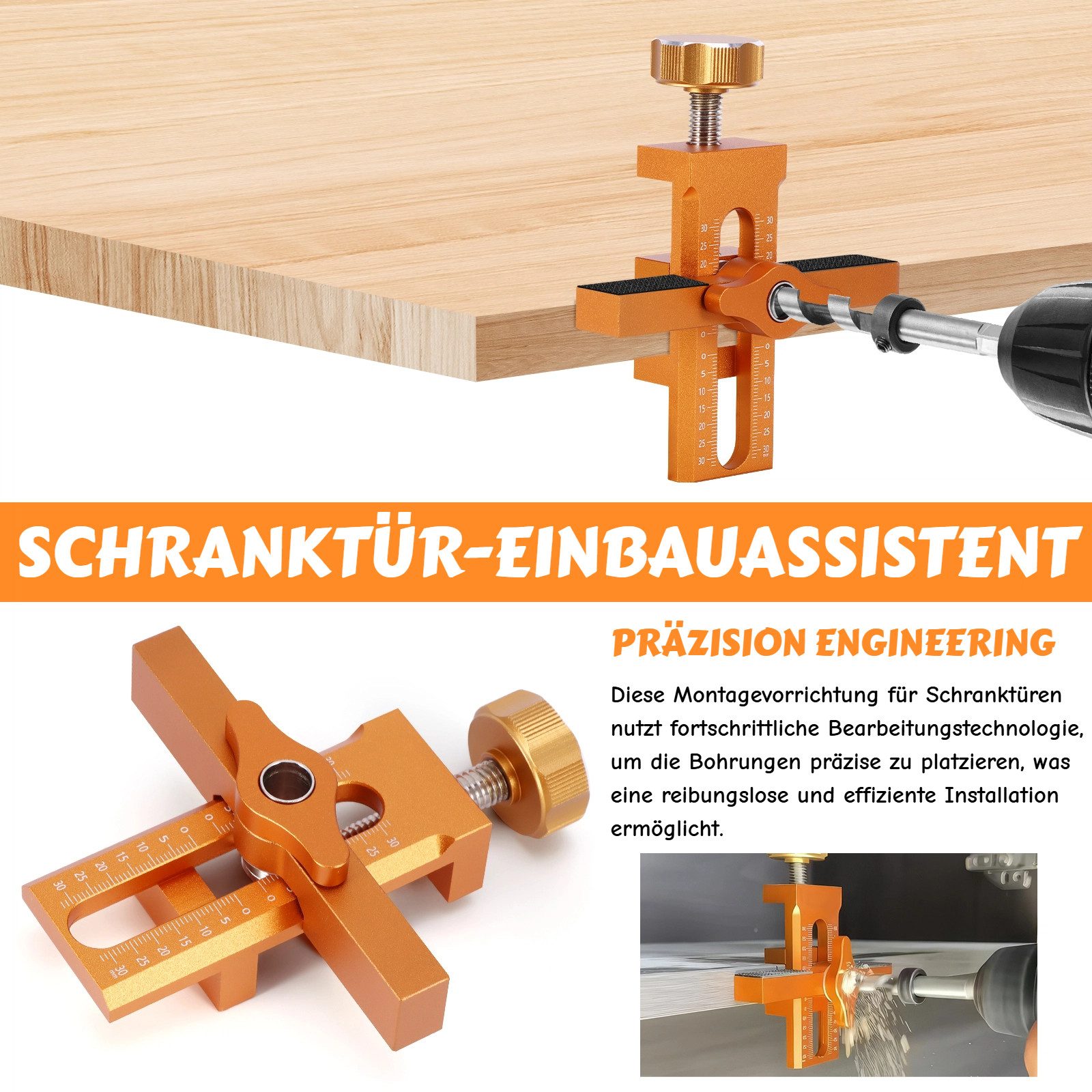 BlingBin Montagewerkzeug Einstellbarer Schranktür Installationspositioniere günstig online kaufen