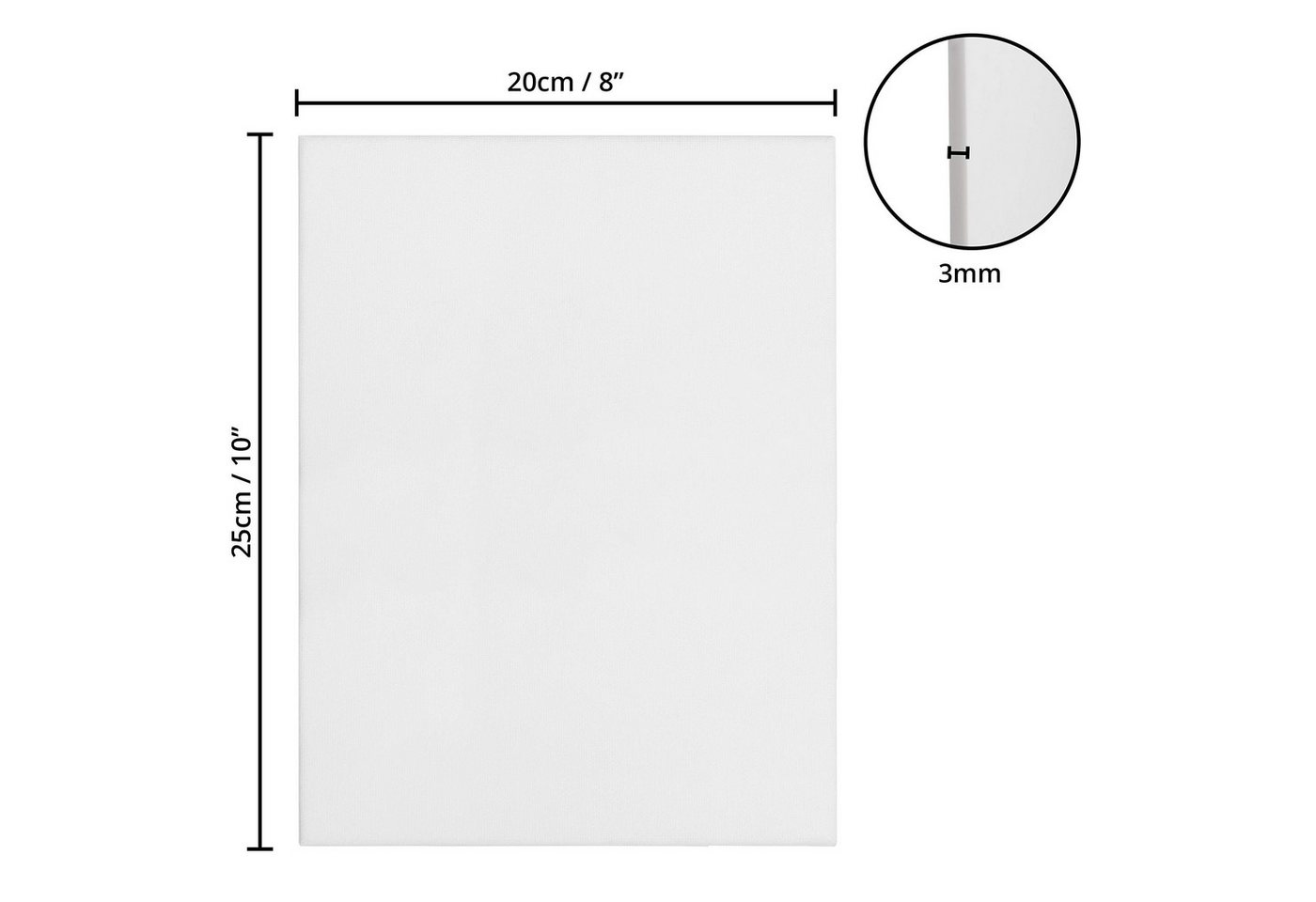 Thumbnail - Kurtzy Leinwand 24er Pack Leinwände - 20x25 cm - Künstler-Set