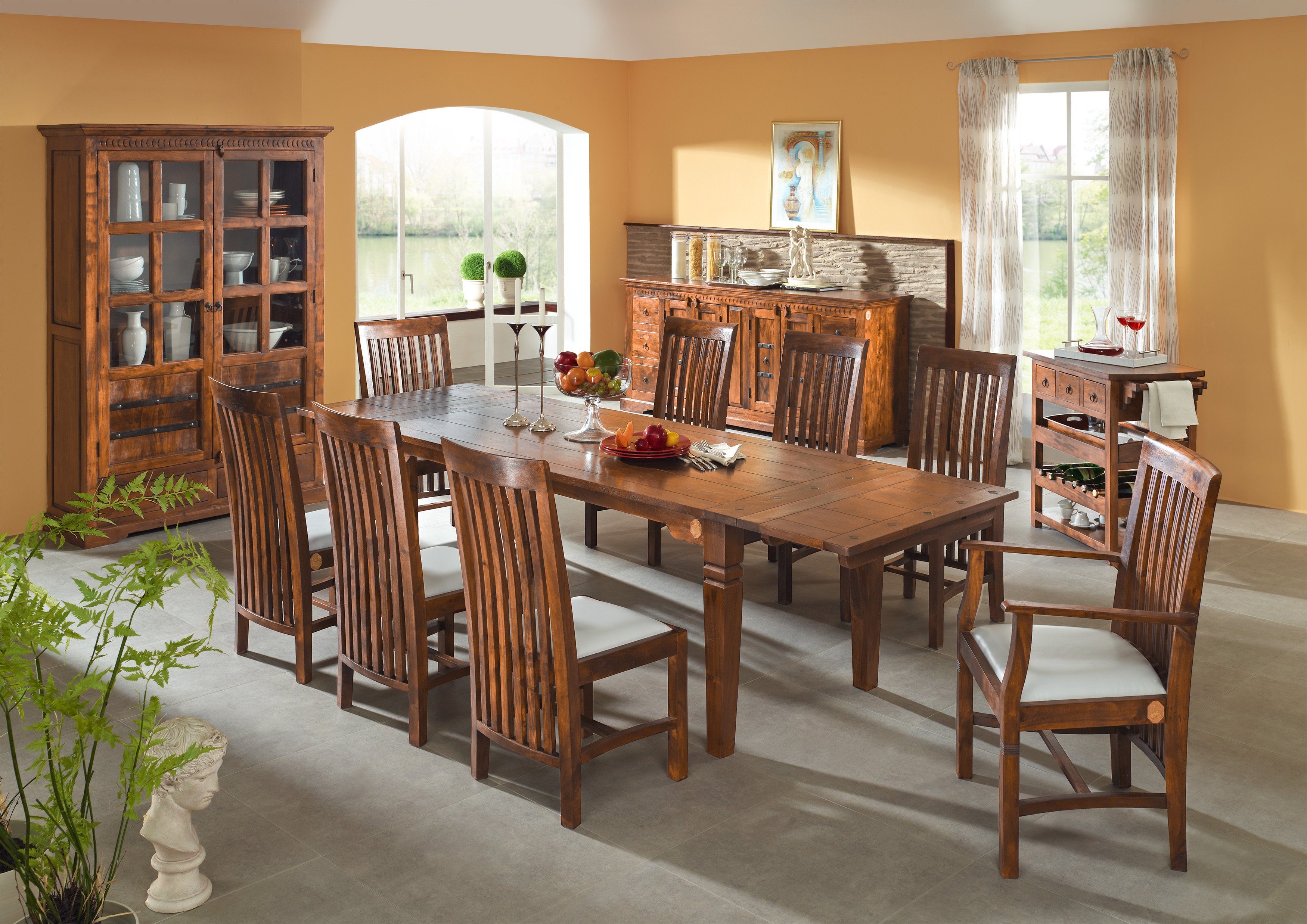 Massivmoebel24 Esstisch OXFORD (140x90x76 Akazie)