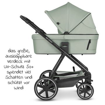 ABC Design Kombi-Kinderwagen Vicon 4 - 3in1 Set - Classic Edition - Pine, (9-tlg), Kinderwagen Buggy Set mit Babywanne, Babyschale Tulip, Regenschutz