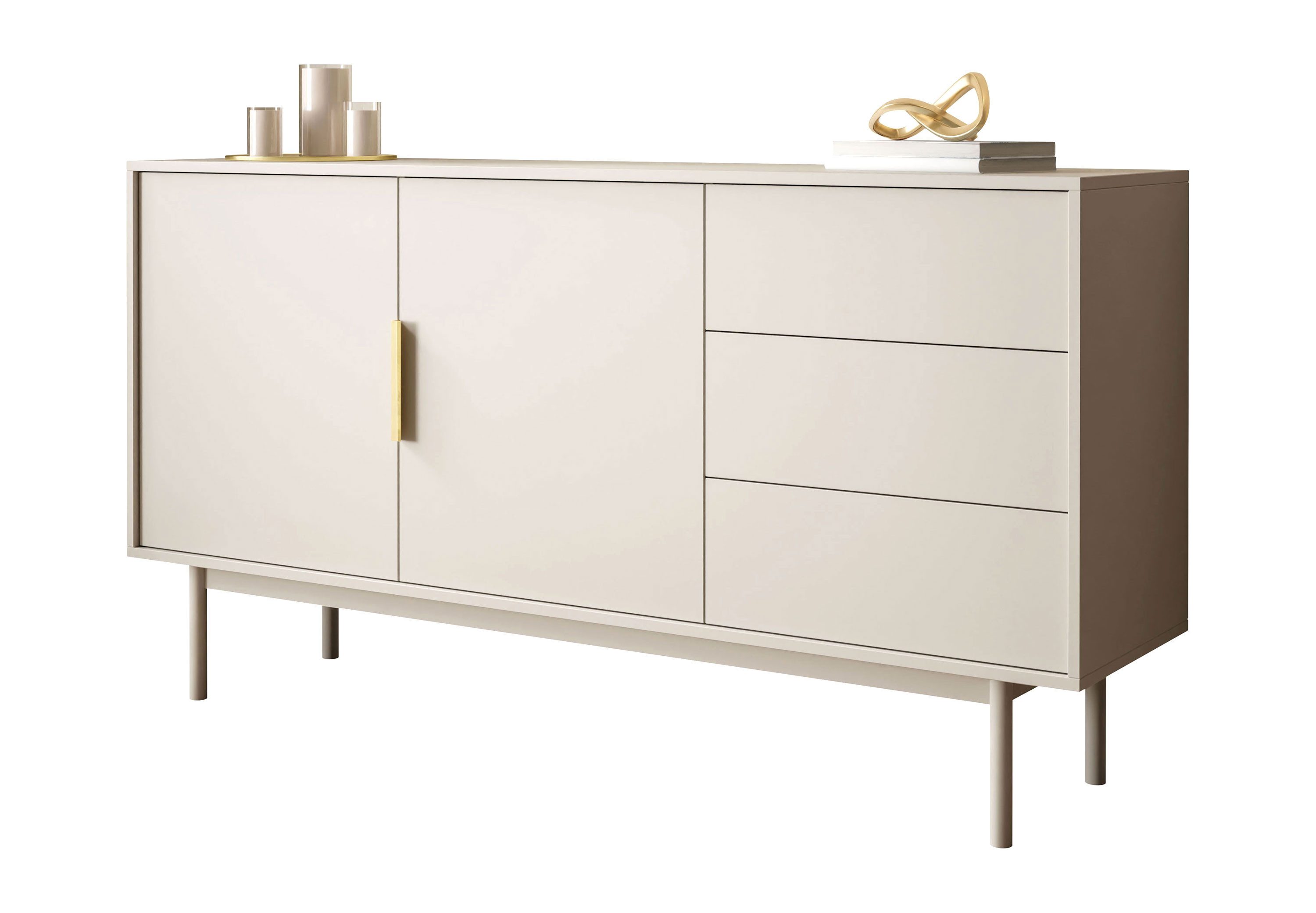 Lookway Kommode MIRACLE 2D3S Zweitürige Kommode mit Schubladen