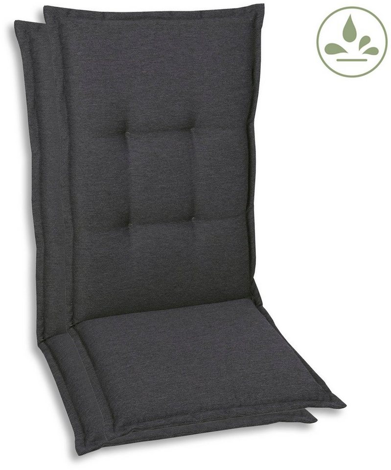 GO-DE Sesselauflage, (Set, 2 St), mittel, wasserabweisend, Weitere Größen  erhältlich