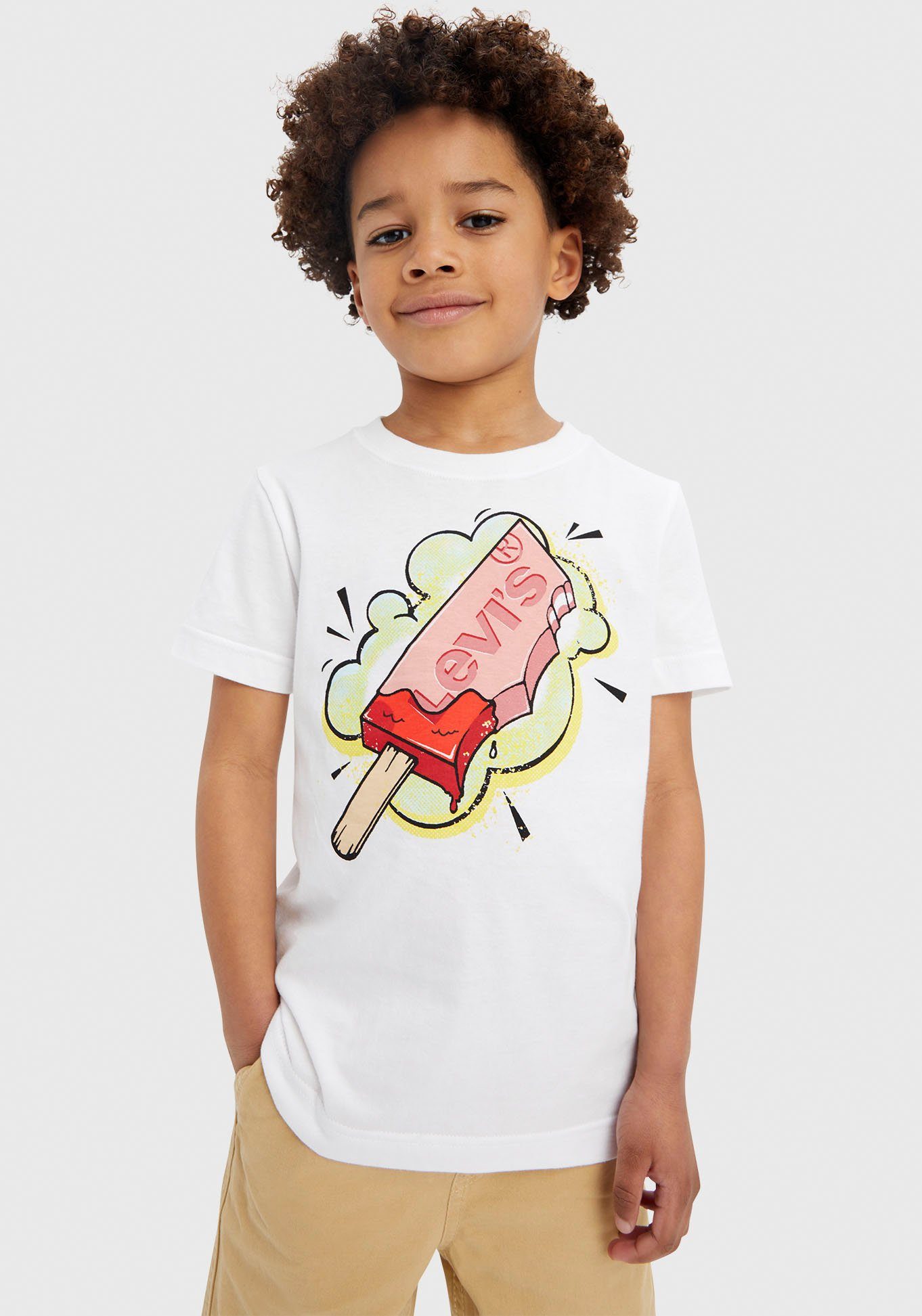 Levi's® BRIGHT WHITE LVB Kids TEE BOYS for POPSICLE T-Shirt