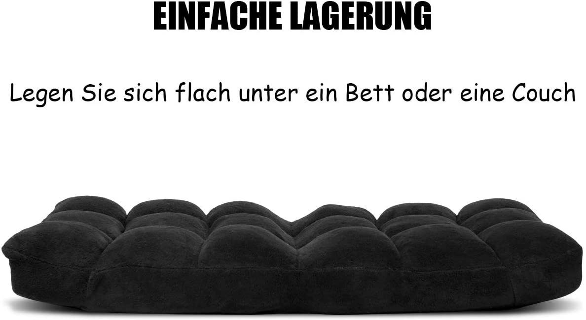 COSTWAY Sessel Bodenstuhl, Fensterstuhl, Bodenkissen, verstellbar