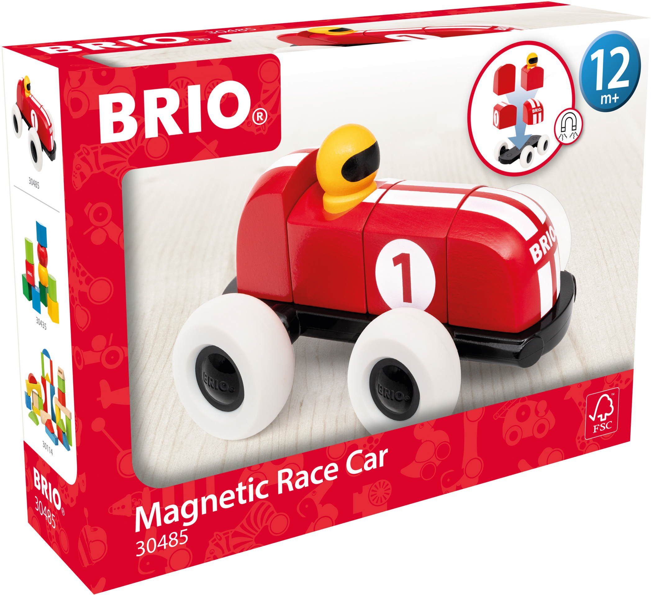 BRIO® Kleinkindwelt Rennwagen aus magnetischen Bausteinen 30485 Spielbausteine