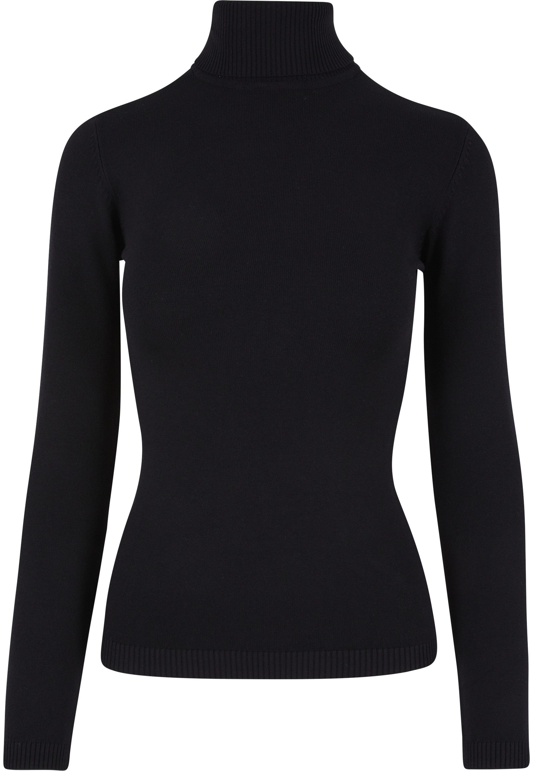 Rundhalspullover Urban Classics Damen Ladies Knitted Turtleneck Sweater