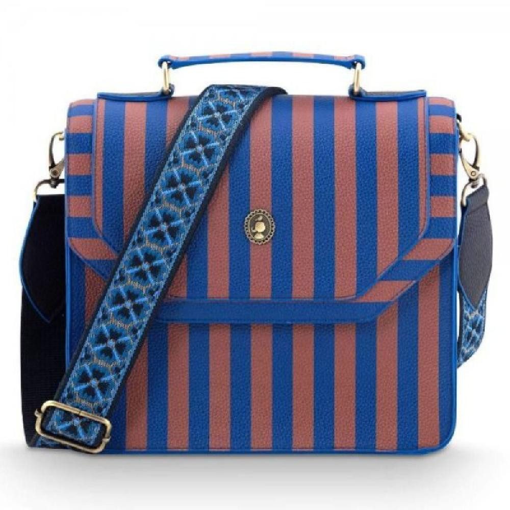 PiP Studio Handtasche Schultertasche Cross Body Frances Stripe Blue (M)