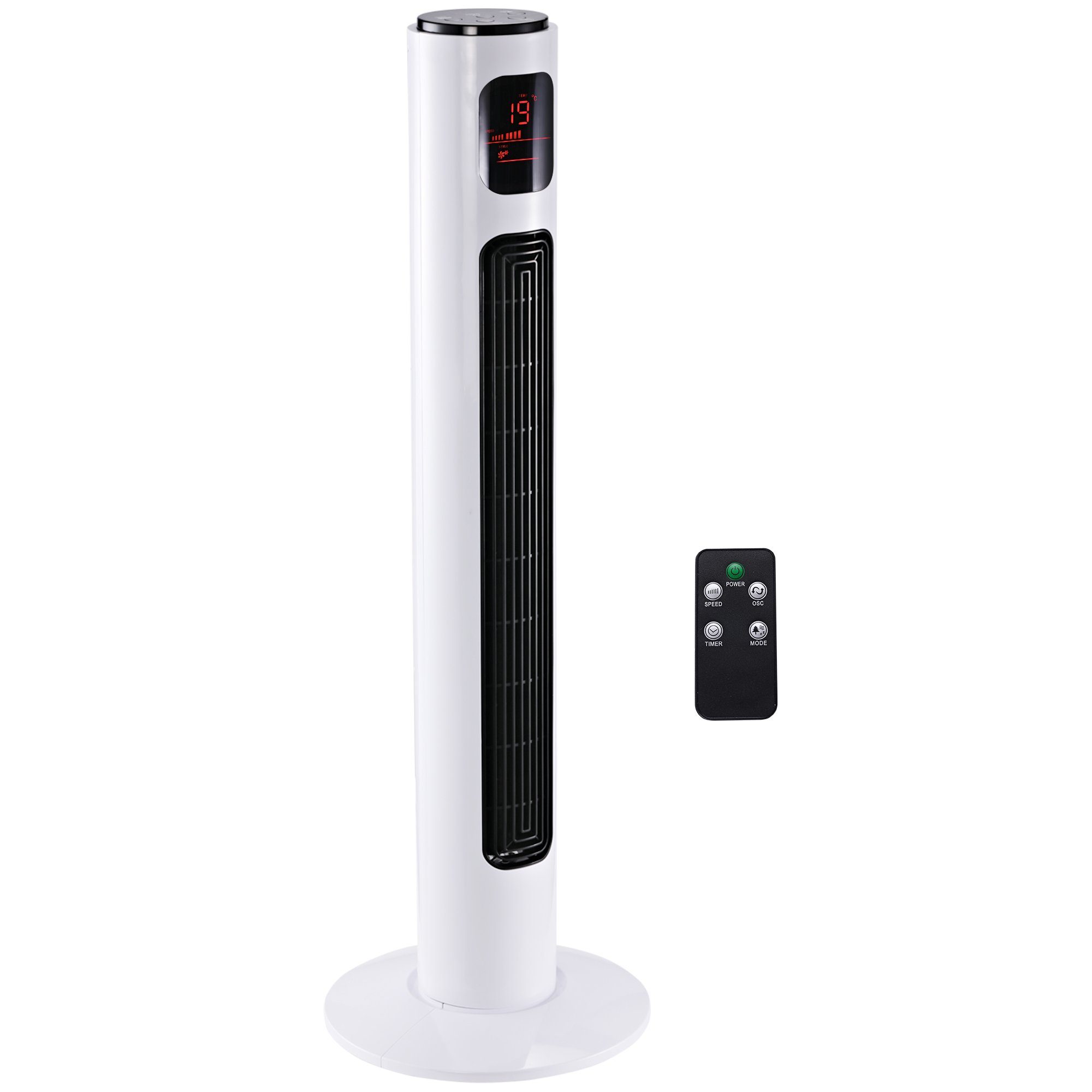 Standventilator Turmventilator 70° oszillierender, Standventilator mit Fernbedienung