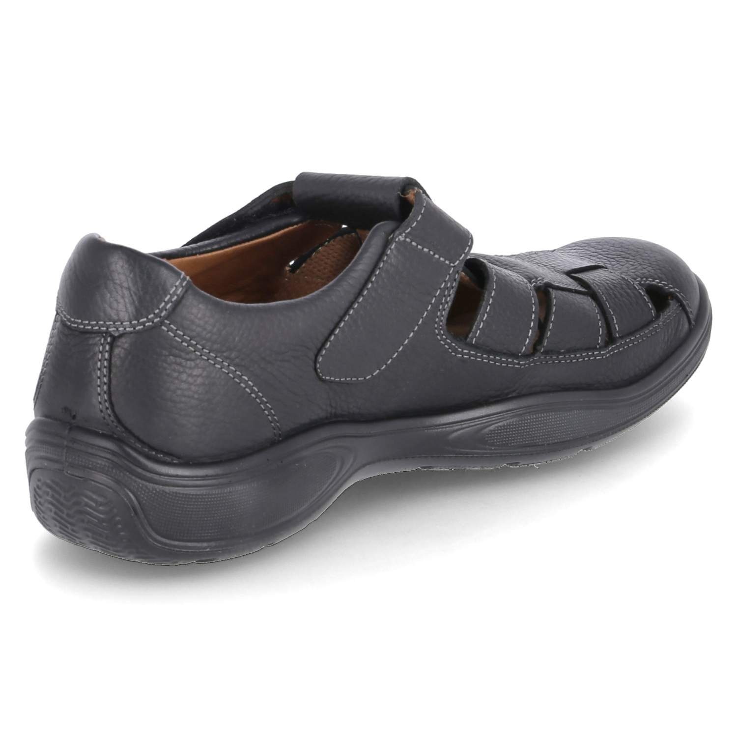 Jomos Jomos Herren Sandalen Schwarz Glattleder Sandale – Bild 4 von 5
