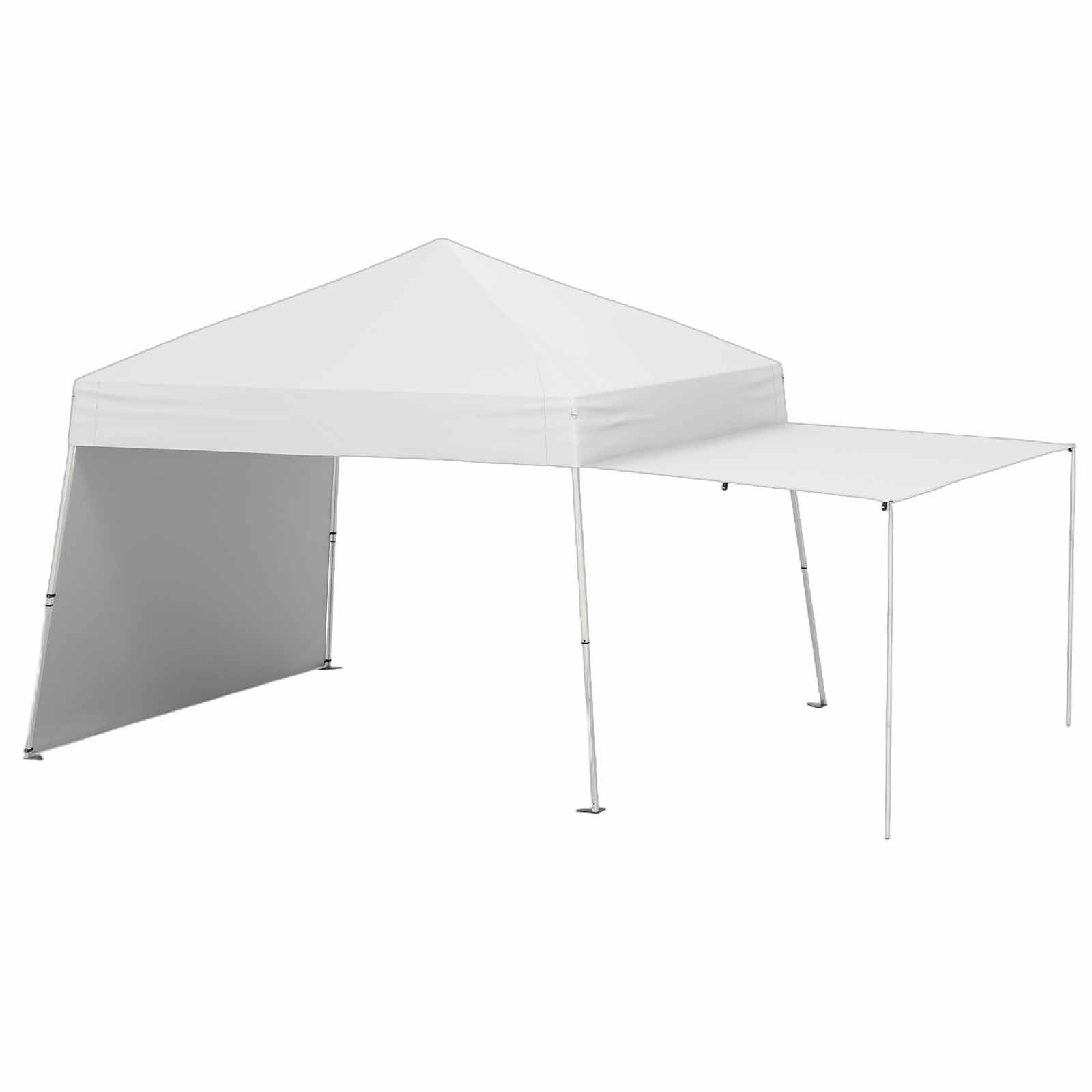 COSTWAY Faltpavillon, Pop-up Pavillon mit 2 Markise, Partyzelt 430x280cm