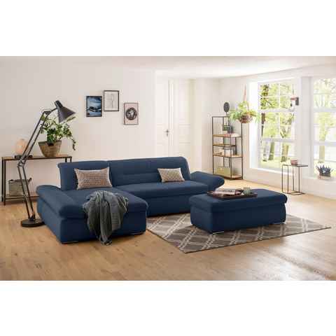 INOSIGN Ecksofa Avesa L-Form, Wahlweise mit Armteilvertsellung und Bettfunktion, B/T/H: 300/172/80cm