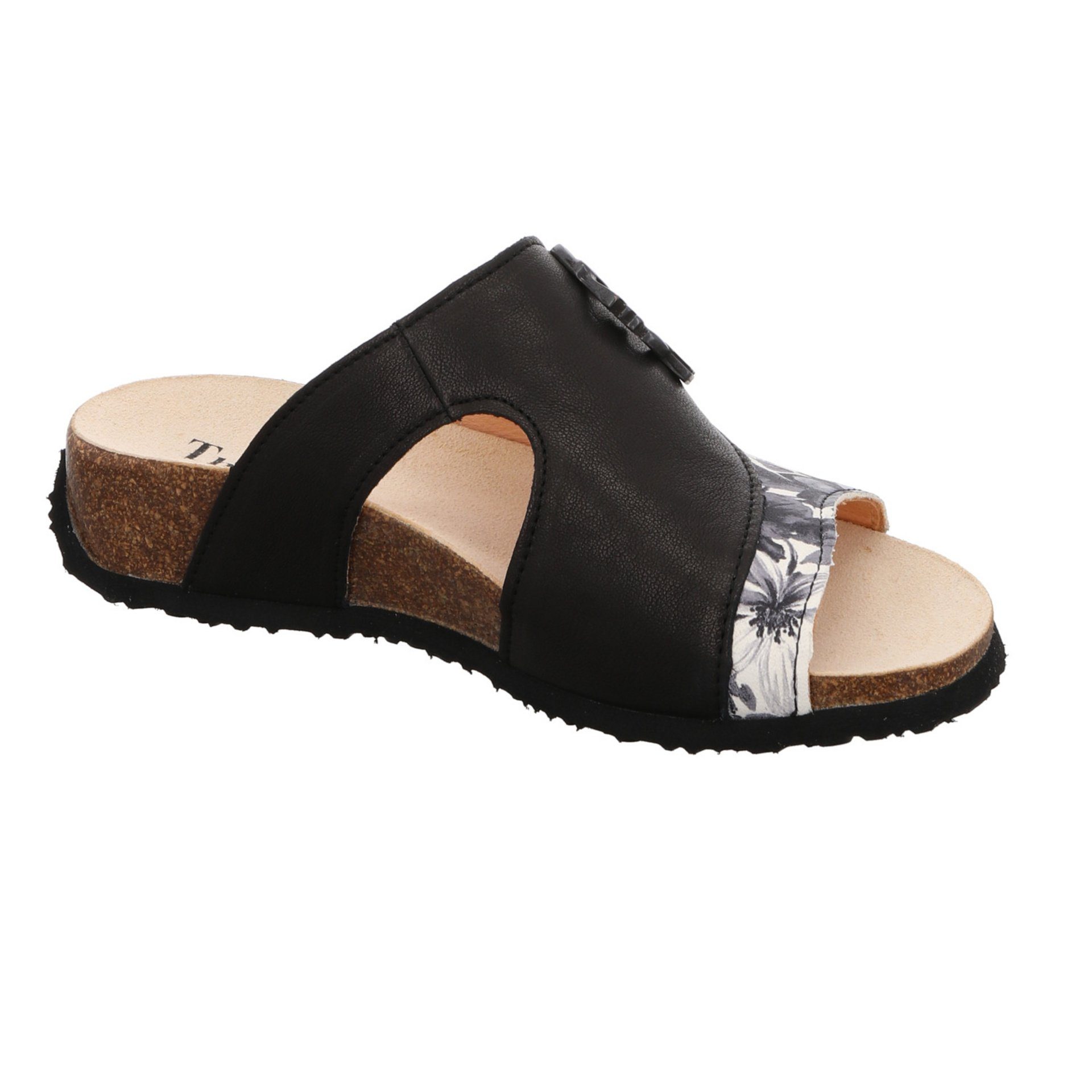 Damen Pantoletten Pantolette Glattleder 050485 Pantolette Mizzi Sandalen schwarz Think!