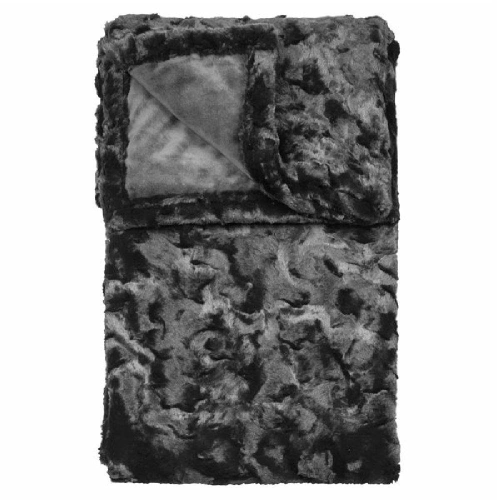 Wohndecke Decke Bardot Kunstpelz Stone Grau (140x190cm), PAD