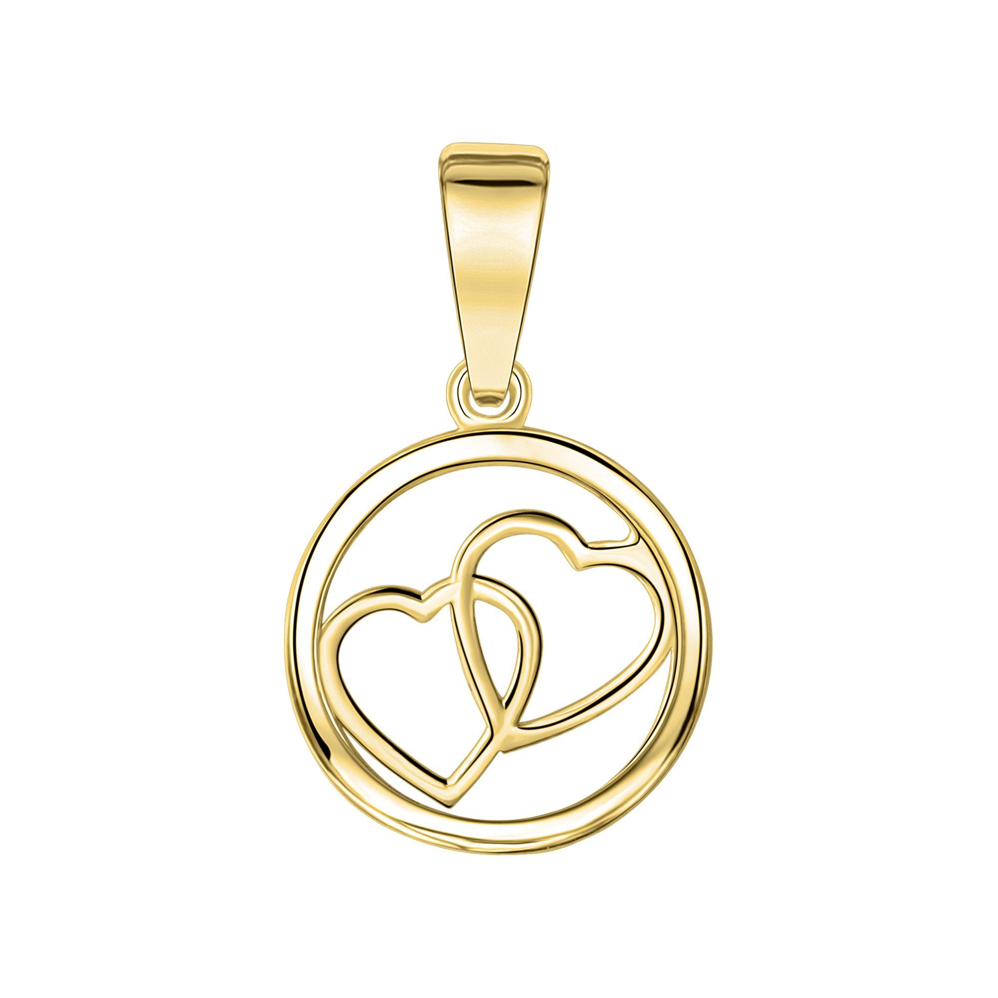 Kettenanhänger 375/- Gelbgold glanz Herz