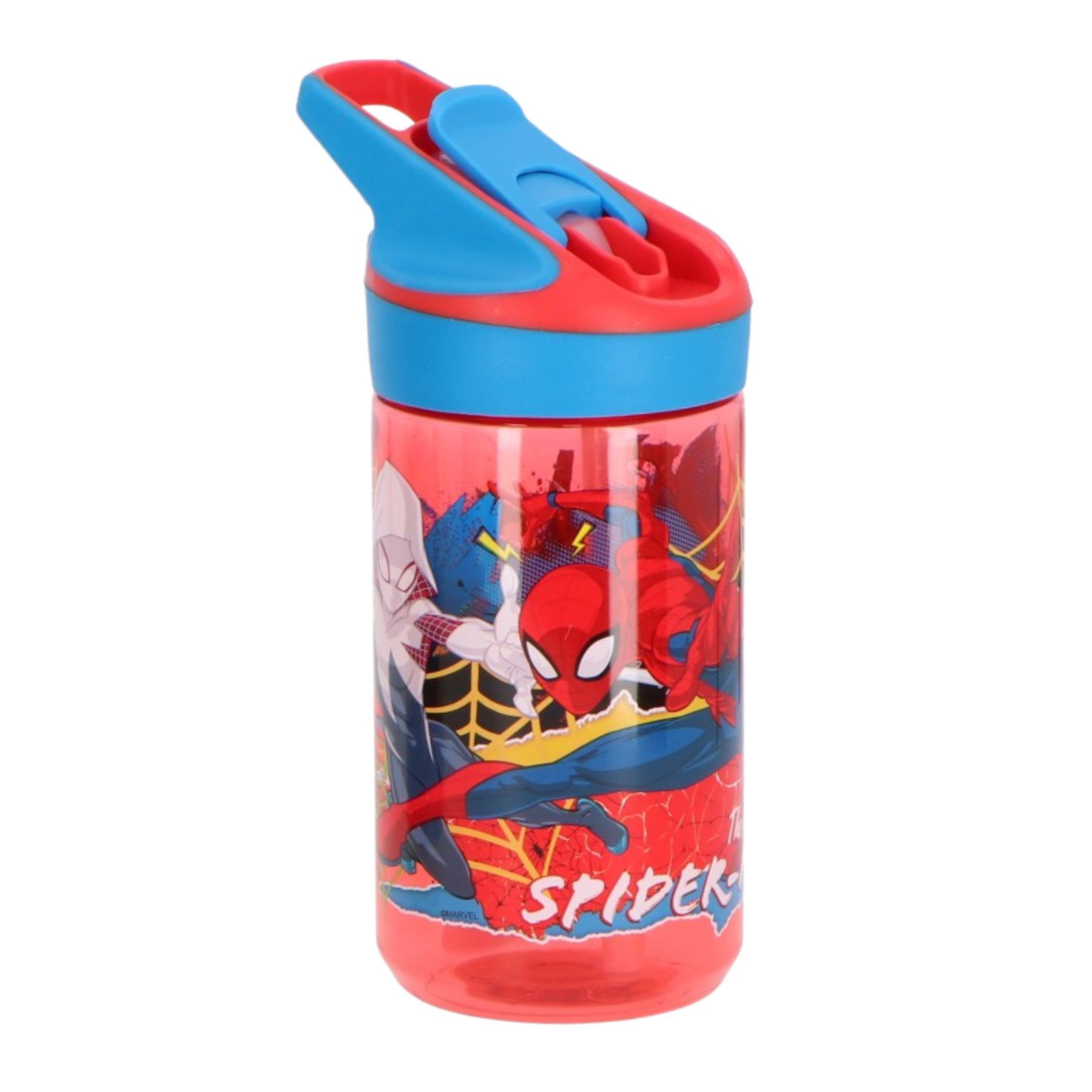 Spiderman Trinkflasche für Kinder 480 ml Flasche Kindergarten Schule Reisen und Freizeit