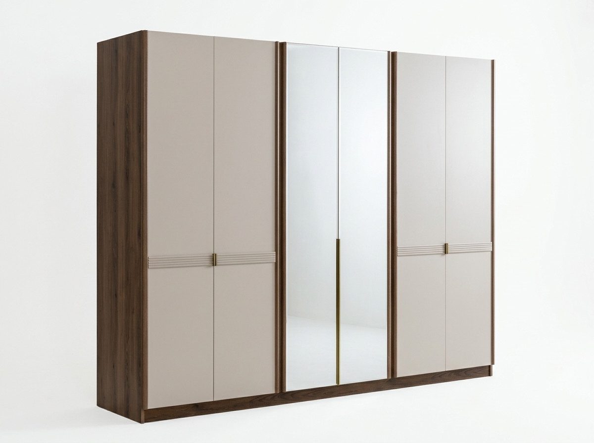JVmoebel Kleiderschrank Modernes Kleiderschrank Schlafzimmerschrank Luxus Design Braun Neu (1-St., 1-tlg)