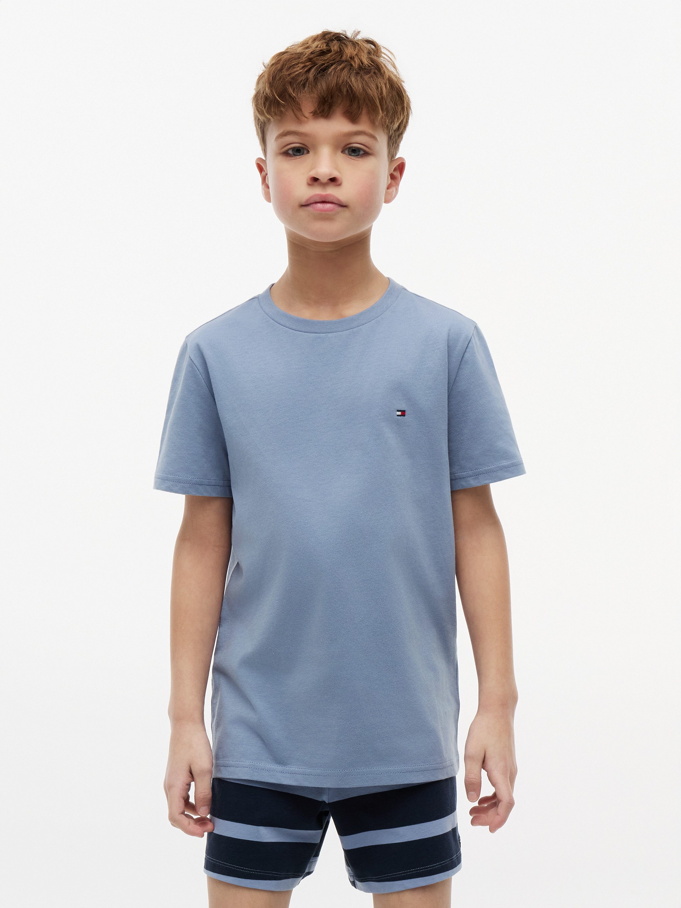 Tommy Hilfiger Underwear T-Shirt 2 PK SS TEE mit Stickerei und Rundhals im 2er-Pack (Packung, 2-tlg., 2er-Pack) unifarben, casual, regular fit, Baumwolle, Rundhals