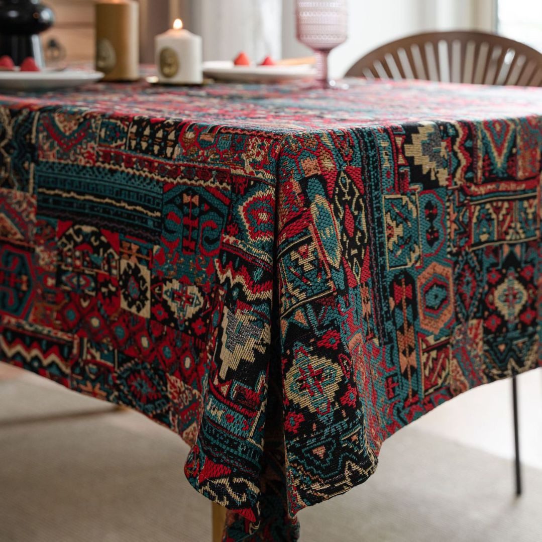 RWEUOQ Tischdecke Tischdecke Tischdecke bunte Jacquard günstig online kaufen