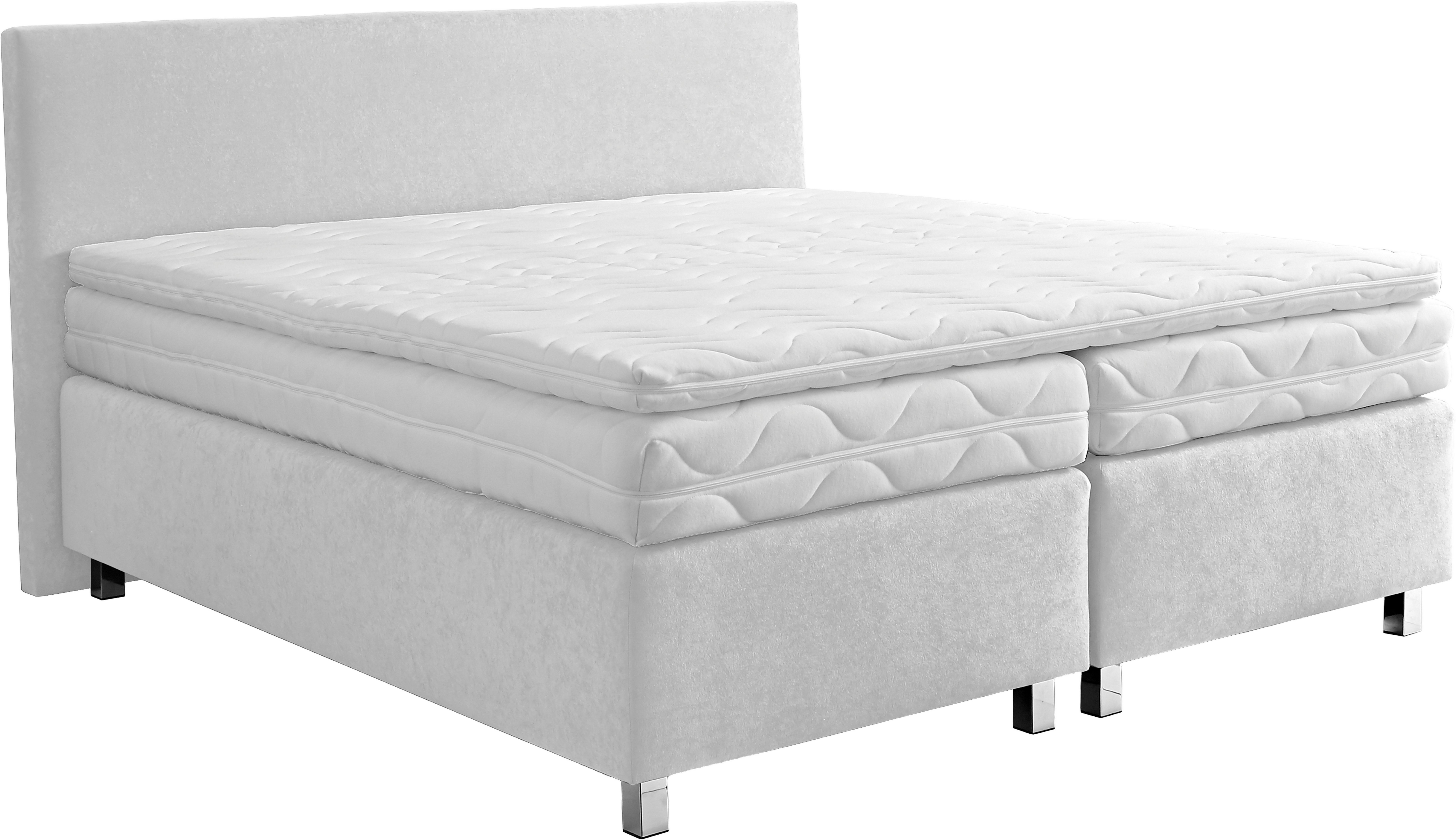 Westfalia Schlafkomfort Boxspringbett, Verchromte Metallfüße, die günstig online kaufen