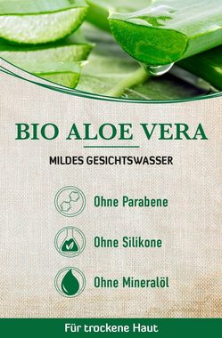 alkmene Gesichtswasser Gesichtswasser Bio Aloe Vera - milde Gesichtsreinigung Gesichtspflege, 1-tlg.