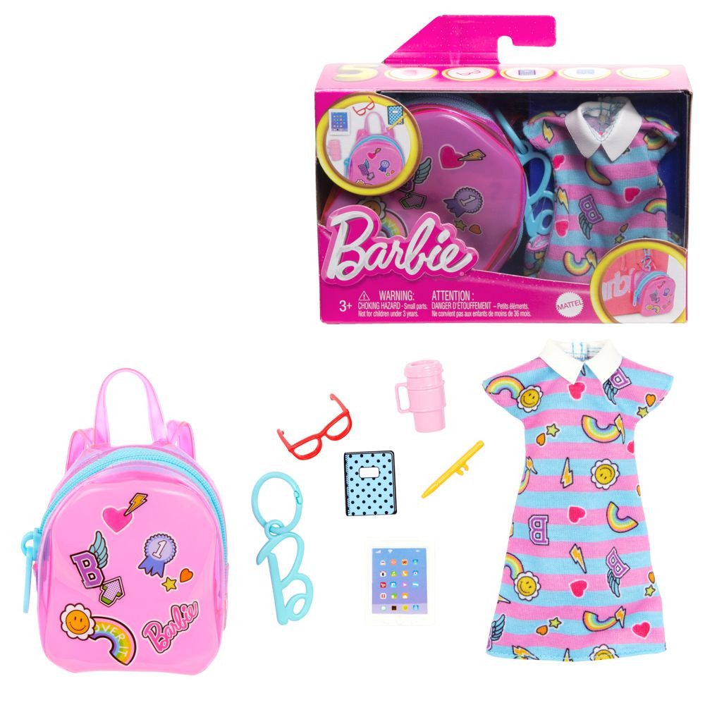 Barbie Puppenkleidung School Outfit Barbie HJT44 Mattel Premium Mode Puppen-Kleidung