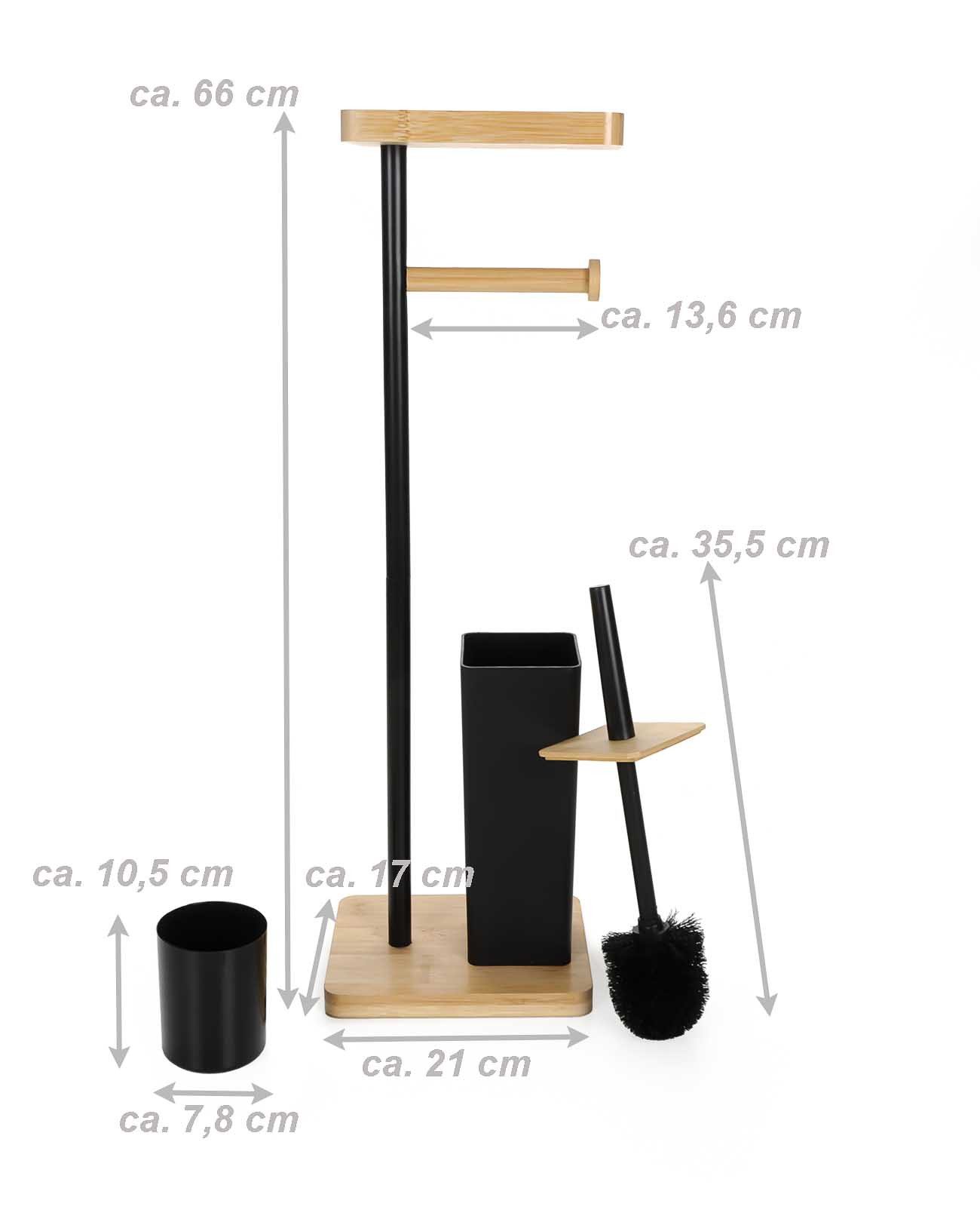Bubble-Store Toilettenpapierhalter Bambus WC-Garnitur, Toilettenpapierhalte günstig online kaufen