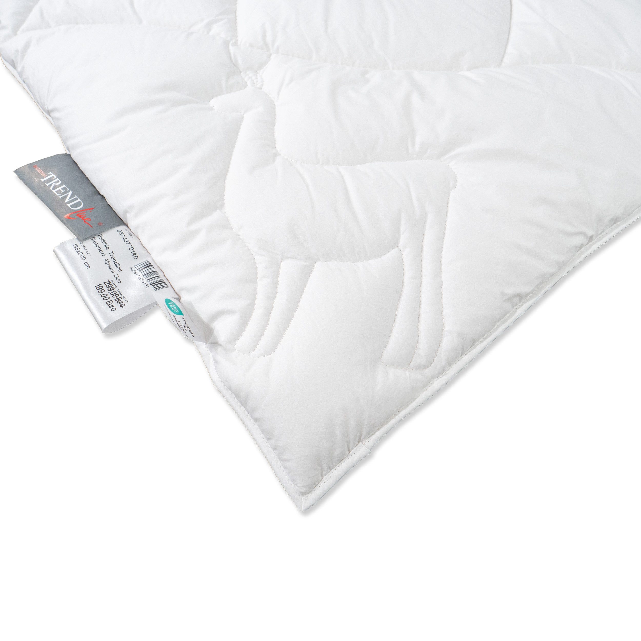 Badenia Trendline Naturhaarbettdecke Alpaka, Füllung: 100% Alpakahaar, Bezug: 100% Baumwolle, Testurteil Haus & Garten Test sehr gut (1,2)