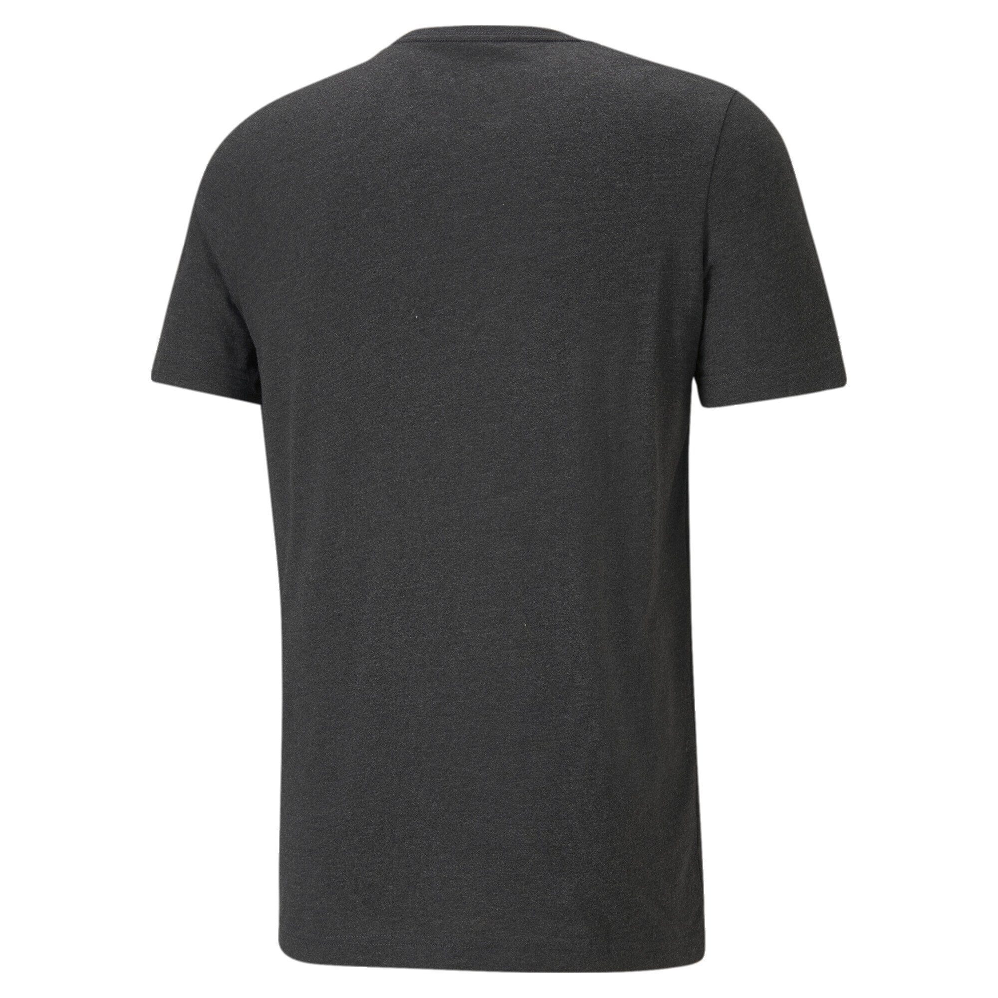 T-Shirt Gray PUMA Heather T-Shirt Heather Essentials Herren Dark